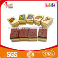 Alphabet wooden stamps set